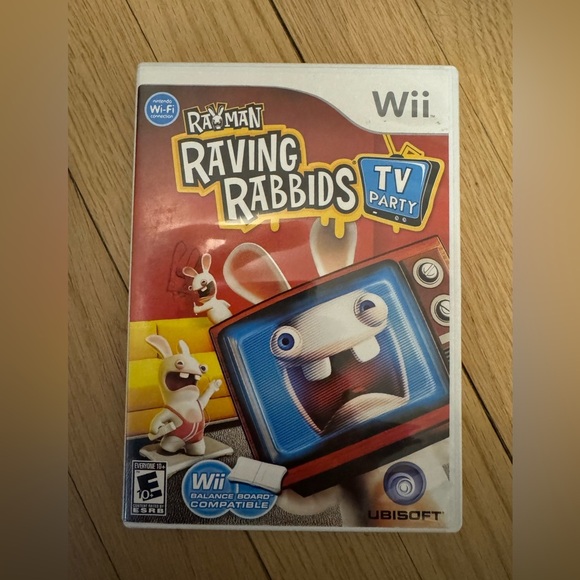 Nintendo Wii Rayman Raving Rabbids TV Party Video Game Excellent Condition - Picture 1 of 4